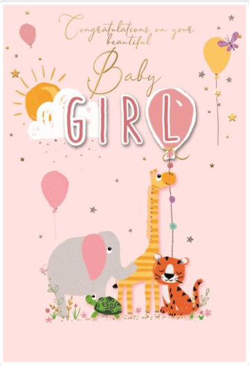 New Baby Girl Value Card