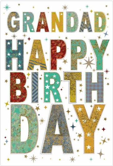 Grandad Birthday Value Card