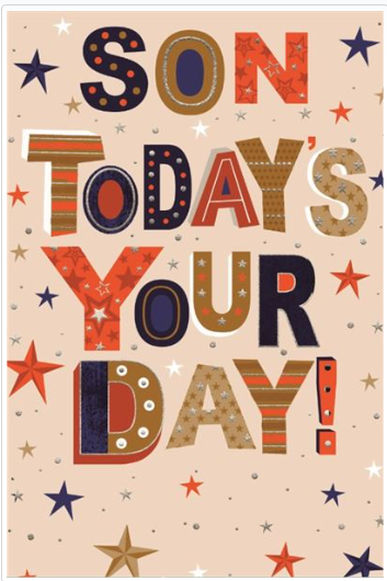 Son Birthday Value Card