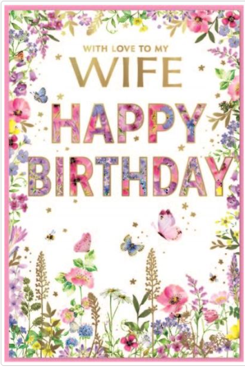 Wife Birthday Value Card