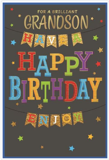 Grandson Birthday Value Card