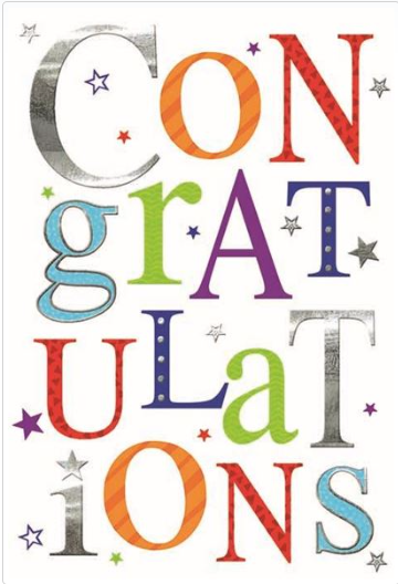 Congratulations Value Card