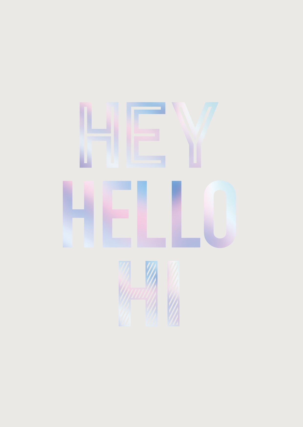 Type Dreams - Hey Hello Hi