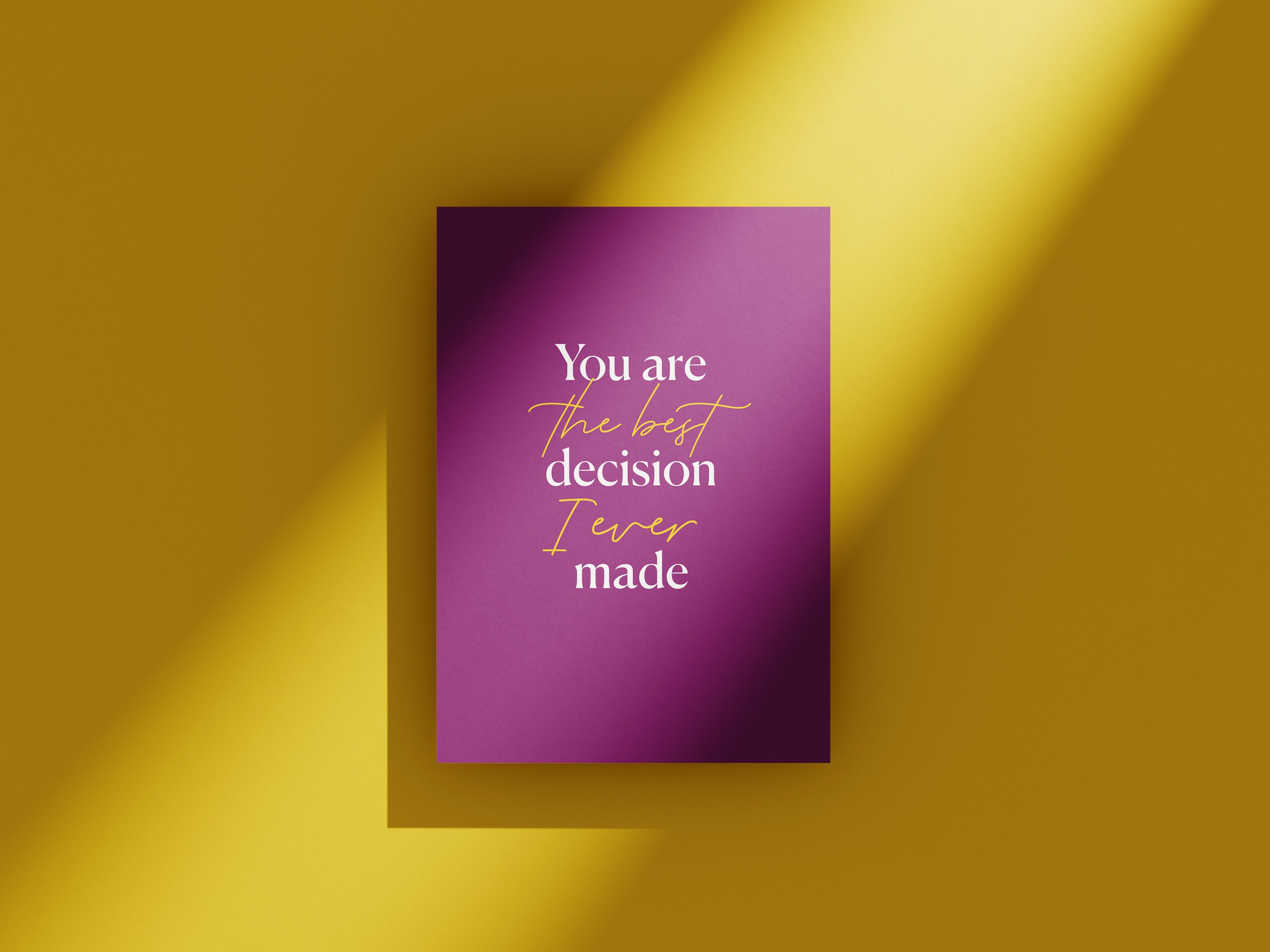 Type Dreams - Best Decision I Ever Made