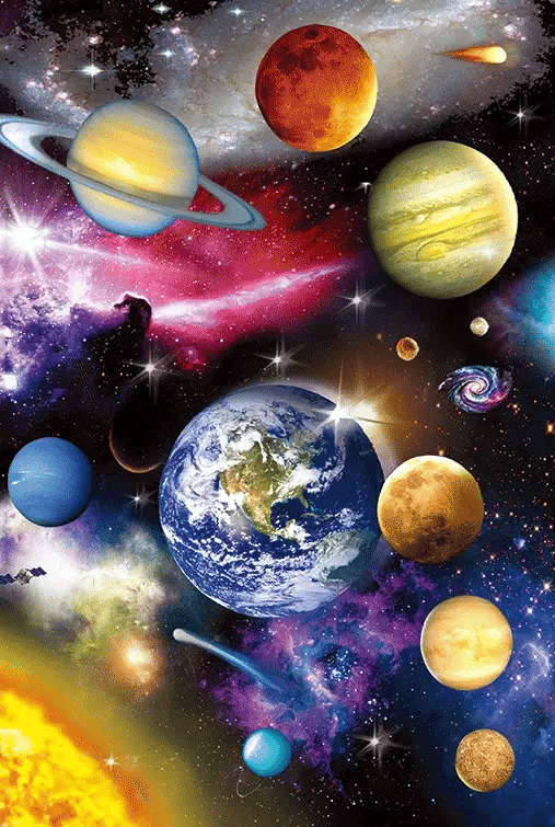 3D Notebook A5 Planets