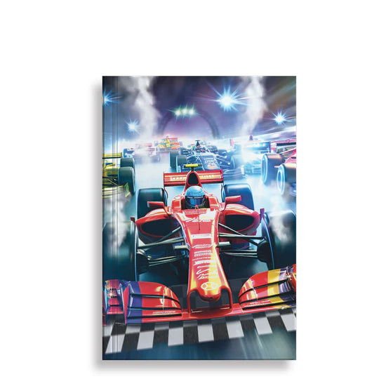 3D Notebook A6 Race Cars