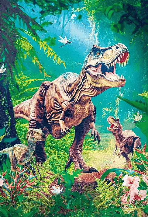 3D Notebook A6 Dinosaur