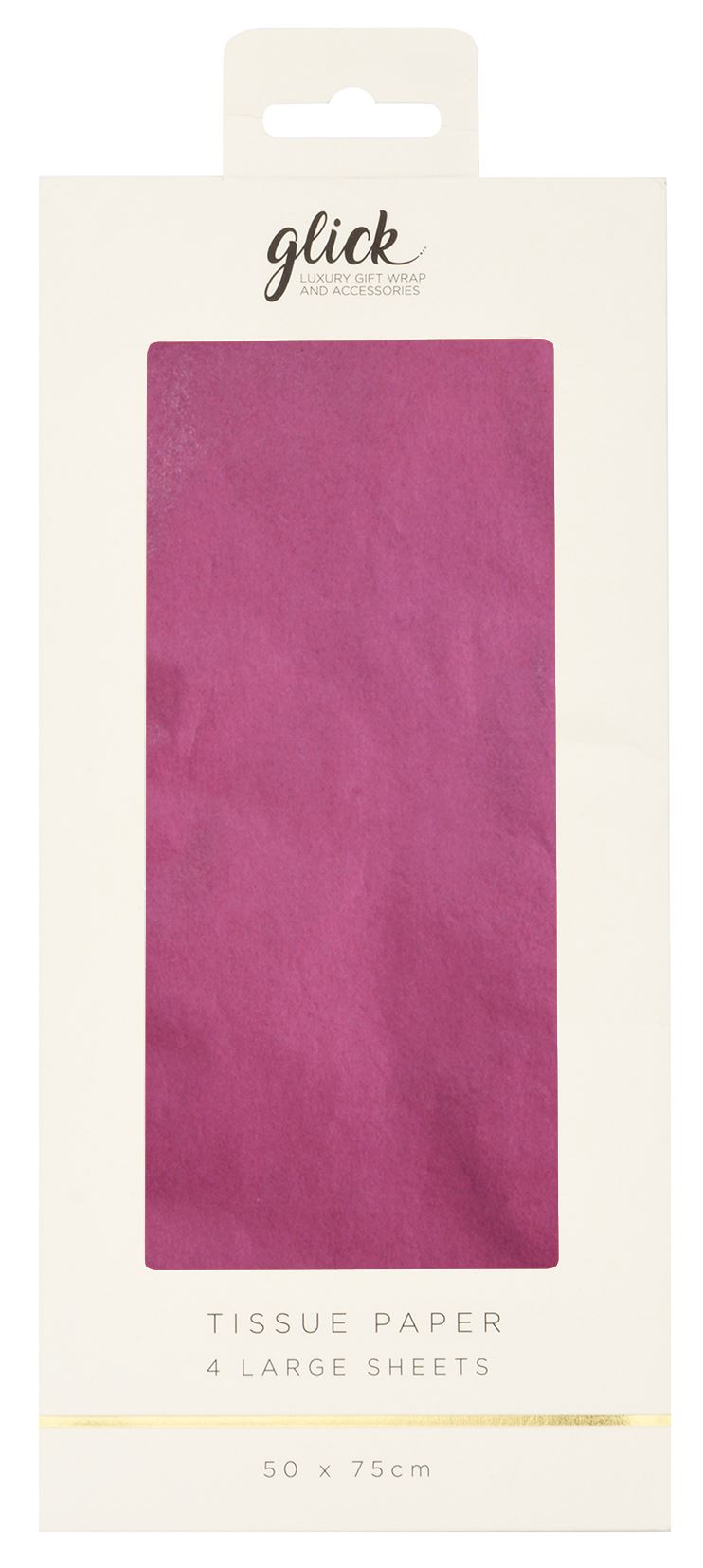 Tissue Paper Plain Hot Pink 4 Sheets