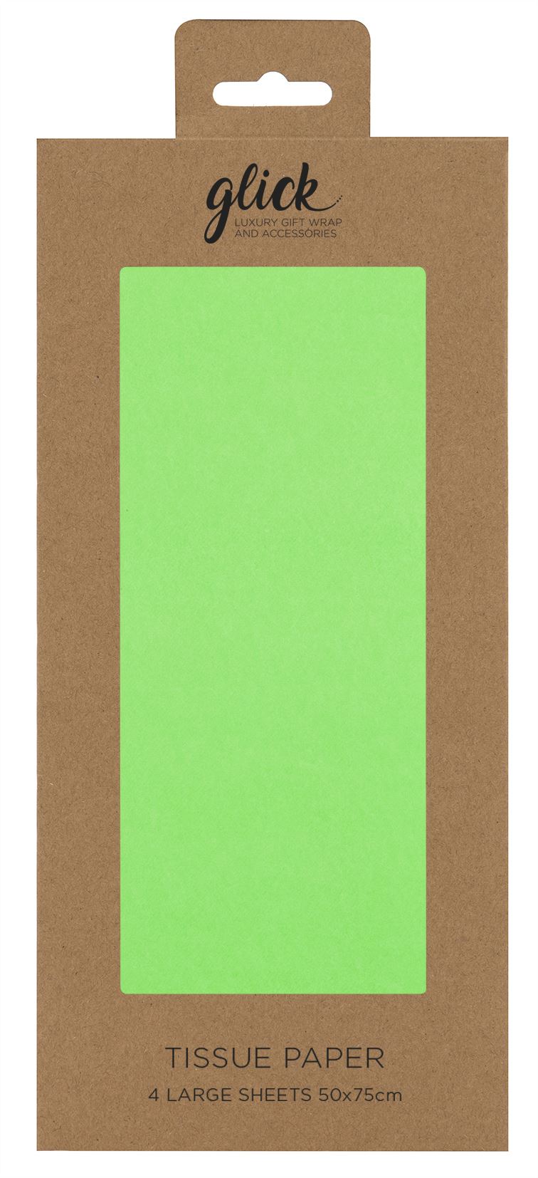 Tissue Paper Plain Neon Green 4 Sheets