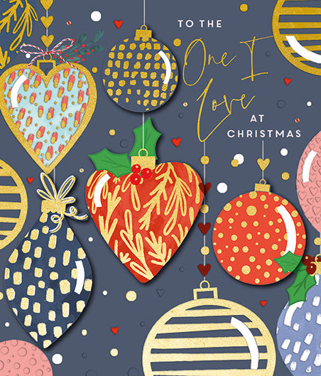 To The One I Love Festive Baubles