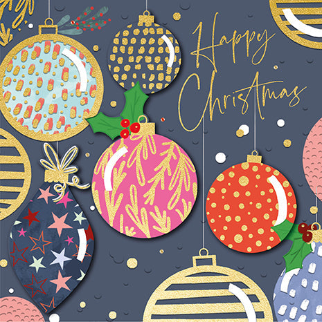 Happy Christmas Festive Baubles