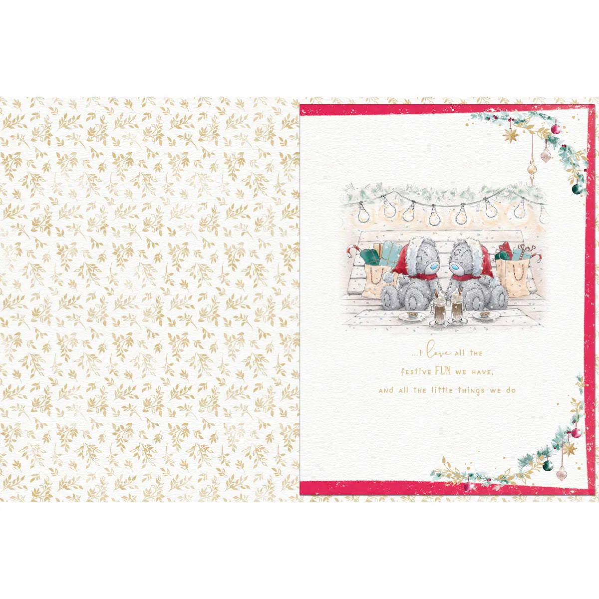 Beautiful Wife Me to You Bear Boxed Christmas Card
