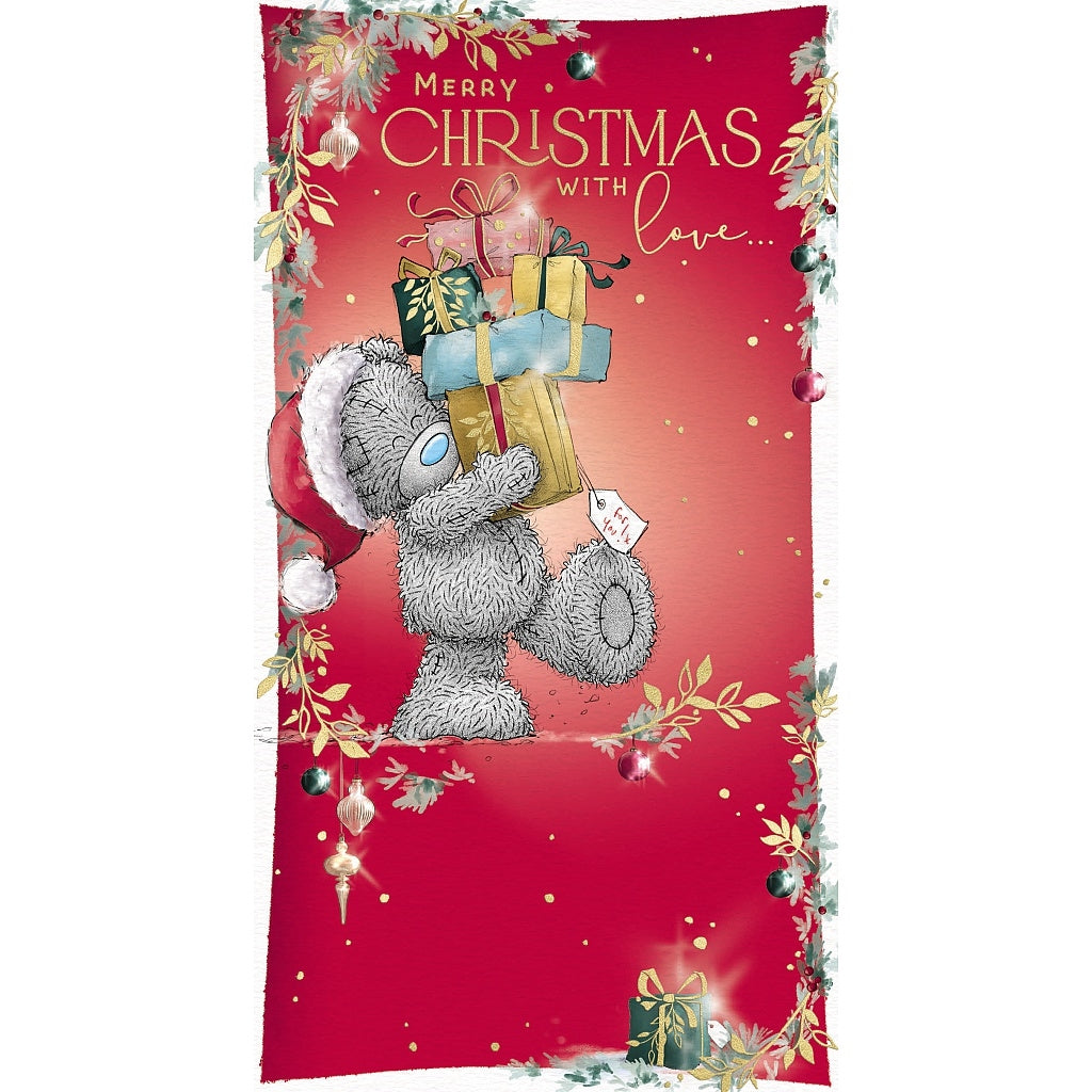 Tatty Teddy Carrying Gifts Christmas Card