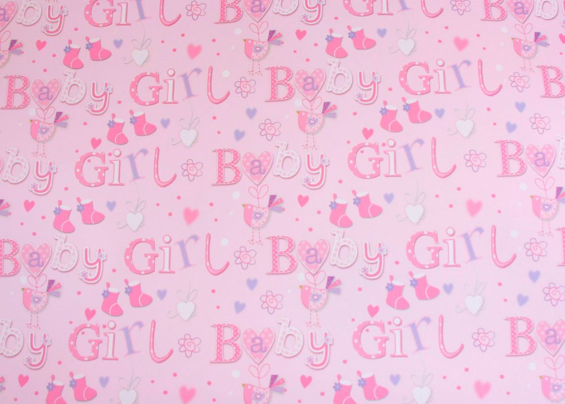2 Sheet 2 Tag Wrap - New Baby Girl